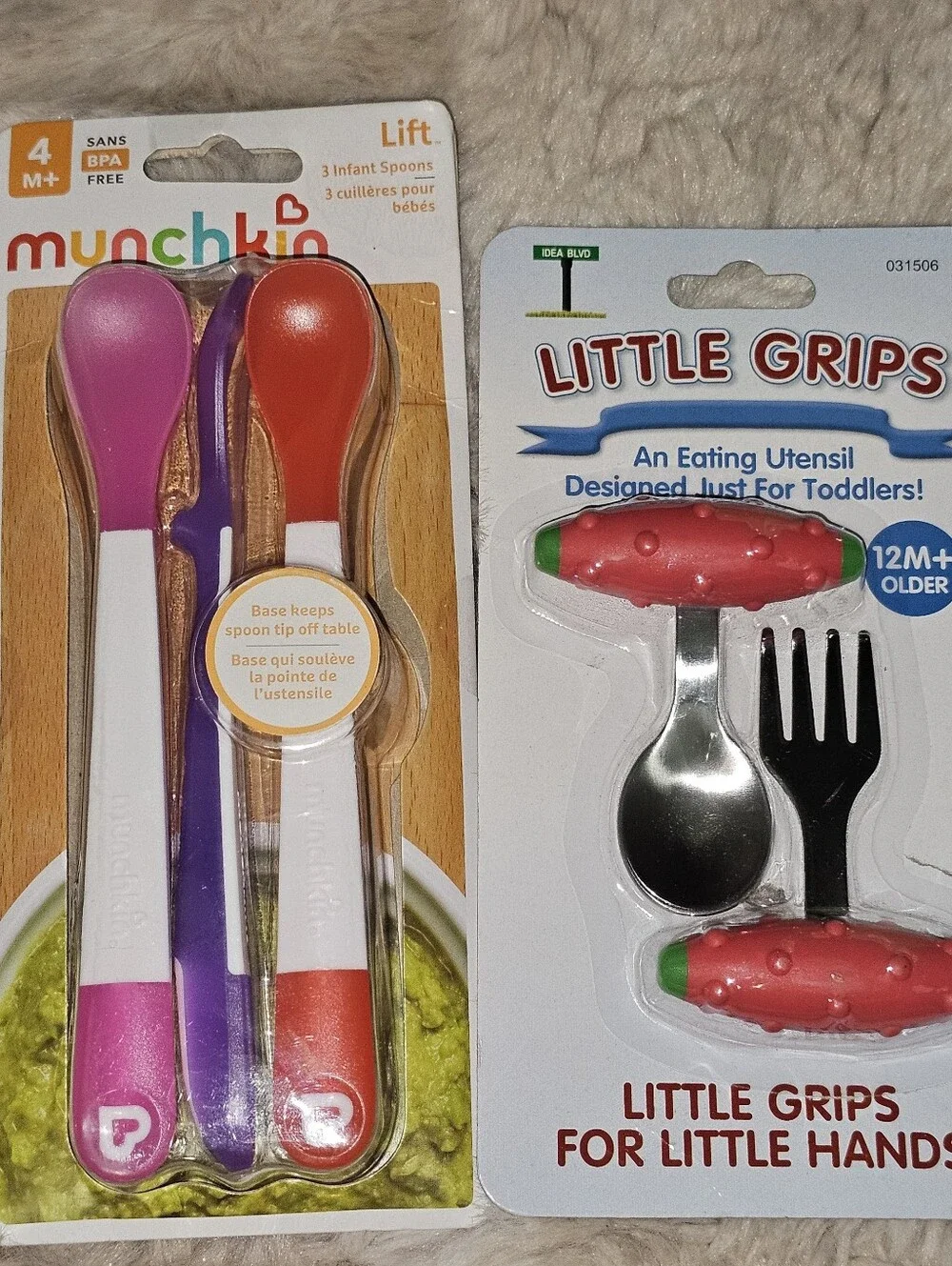 Bella Tunno Green 'Friyay' Silicone Bib, Freeze Pops, & Utensils Lot